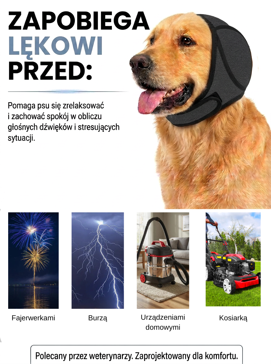 Opaska Uspokajająca dla Psa